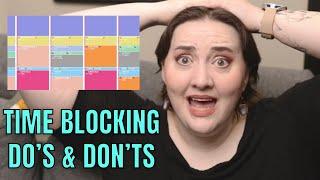 5 Do’s and Don’ts of Time Blocking if you’re Neurodivergent or Chronically Ill