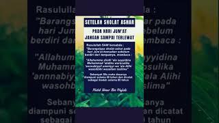 Amalkan ini di hari jumat sesudah sholat ashar #foryou #kerezekian #waliallah #islamicscholar