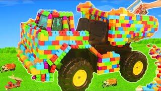 Truck built with Building Blocks