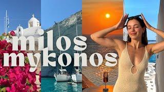 Milos & Mykonos Travel Guide 2024 | vlogging the best to do, eat & see