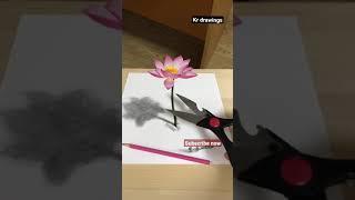 Lotus 3D art easy trick