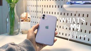 What’s on my iphone 11 - purple theme + cute accessories unboxing