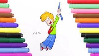 Cyberchase Matt Coloring Page for Kids, Coloring Book
