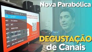 Lista de CANAIS Nova Parabólica | Ativar DEGUSTAÇÃO