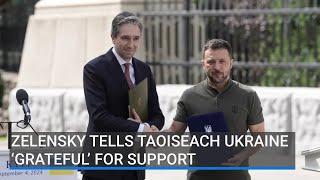 Zelensky tells Taoiseach Ukraine ‘grateful’ for support