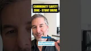 Stunt Driving in a Community Safety Zone in Ontario