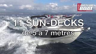 Notre comparatif de 11 bateaux sun-decks de 5 à 7 mètres