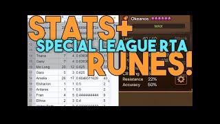 STATISTICS and RUNE BUILDS for Special League RTA in Summoners War!