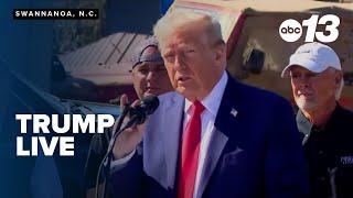 Trump tours North Carolina Helene damage: LIVE