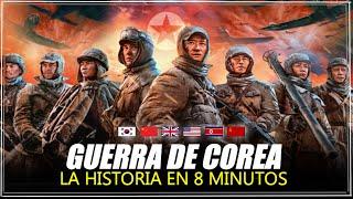 ️La Guerra de Corea de 1950-1953 en 8 Minutos - El Conflicto entre Coreas - Resumen