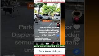 Disebar.in  -  Medan | Seorang Pria Posting video di tiktok komplain tidak dapat parkir. #medan