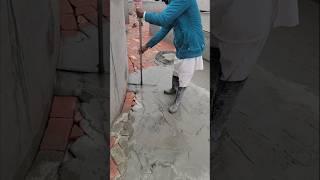 Roof water proofing cement Nero sand mixing #shorts #trendingshorts #ideas