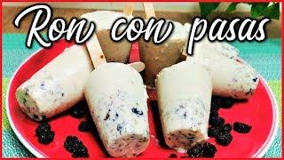HELADOS de Ron con Pasas - helados de ron con pasas cremosos - helados caseros faciles y rapidos