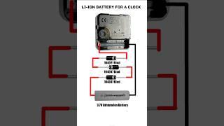 Li-Ion Battery Circuit for Wall Clock (1N4007) #diy #electronic #electric #viral #electrical #reels