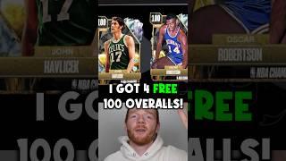 I Got Four FREE 100 Overalls in MyTeam! #nba2k24