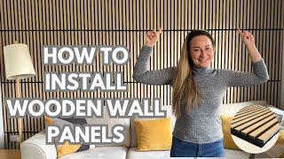 How to install ACOUSTIC SLAT WALL PANELLING