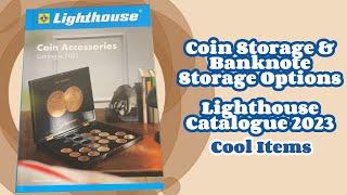 Coin Storage & Banknote Storage Options from Lighthouse Catalogue 2023 (Cool Items)