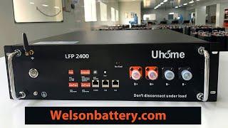 Uhome LFP 2400  Lithium Battery Module 3U  Rock Mounted   In Parallel And Series Mode For Home Solar