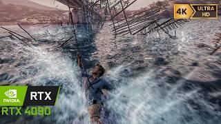 (RTX 4090) Realistic Immersive ULTRA Graphics Gameplay | 4K HDR |  UNCHARTED 4