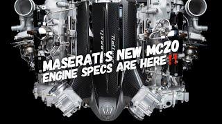 Meet Nettuno The Maserati MC20 Engine Specs Revealed!