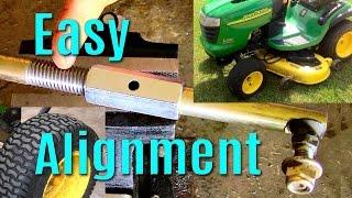 Make An Adjustable Steering linkage For Lawn Garden Tractor Wheel Alignment - Easy Drag Link Mod Fix