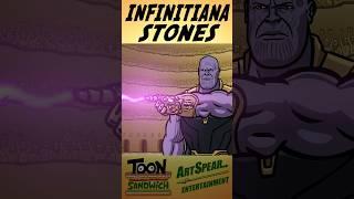 Thanos is OP - TOON SANDWICH #funny #thanos #marvel #avengers #animation #crossover #indianajones