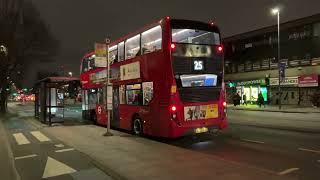 Stagecoach buses at night in Mile End 30th December 2024