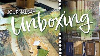 Journalsay unboxing  Let's do art journaling with these new craft supplies