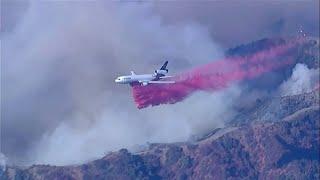 Planes drop fire retardant over Los Angeles areas covered in smoke  | VOA News