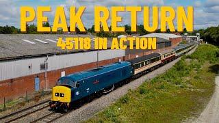 Peak Mainline Return! 45118 on the Marches...