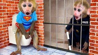 Monkey Baby Bon Bon escapes the awesome maze and eat Ice Cream | KidzZoneWorlds