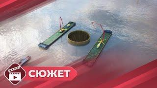 Строительство Ленского моста идет без отставаний по графику