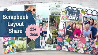 Scrapbook Layout Share | 22+ Scrapbooking Ideas | Holidays, Vacation, Everyday Life, Outdoors