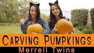 Carving Pumpkins - Merrell Twins