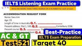 IELTS Listening Practice Test 2024 with Answers [Real Exam - 521 ]