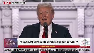 FULL SPEECH: President Donald J. Trump at 2024 RNC in Milwaukee, WI - 7/18/2024