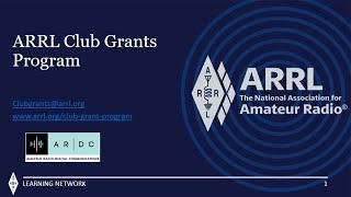 ARRL Club Grants Webinar