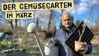 Aussaaten und Gartenarbeiten im März im Gemüsegarten. Tipps für die Selbstversorgung im Frühjahr.