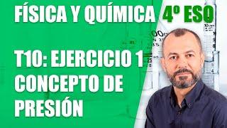 Fuerzas en fluidos - Ejercicio 1 - Tema 10 - Física y Química 4 ESO