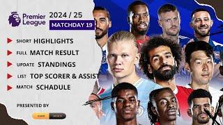 Premier League Matchday 19 2024/25 | Baru Sports