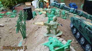 Army men(crossing the bridge)part. 2(big fight)#stopmotion #am