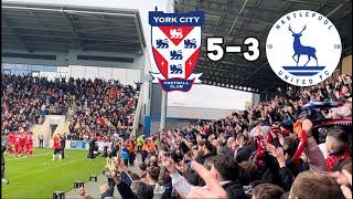 8 GOAL THRILLER AS YORK CITY SMASH HARTLEPOOL UNITED - York City 5-3 Hartlepool United