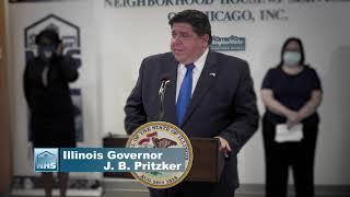 Governor JB Pritzker and Neighborhood Housing Services of Chicago (NHS)