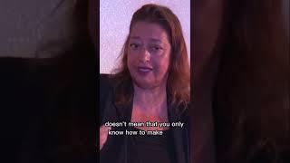 Zaha Hadid’s advice for young architects #shorts