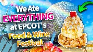 We Ate EVERYTHING at EPCOT's Food & Wine Festival 2022