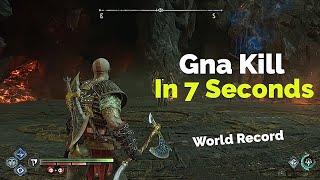 Gna kill In 7 Seconds ( World Record ) - God Of War Ragnarok ( GMNM ) ( No Damage )