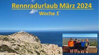 Rennradurlaub Mallorca März 2024 - Woche 1