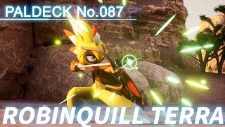 Paldeck | No.087 ROBINQUILL TERRA - Palworld | Gameplay | Pocketpair