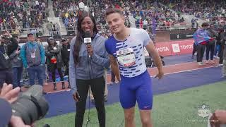 Devon Allen Wins 110 Meter Hurdles