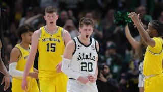 Matt McQuaid raining 3-pointers in the 2019 Big Ten Tournament Championship game against Michigan.